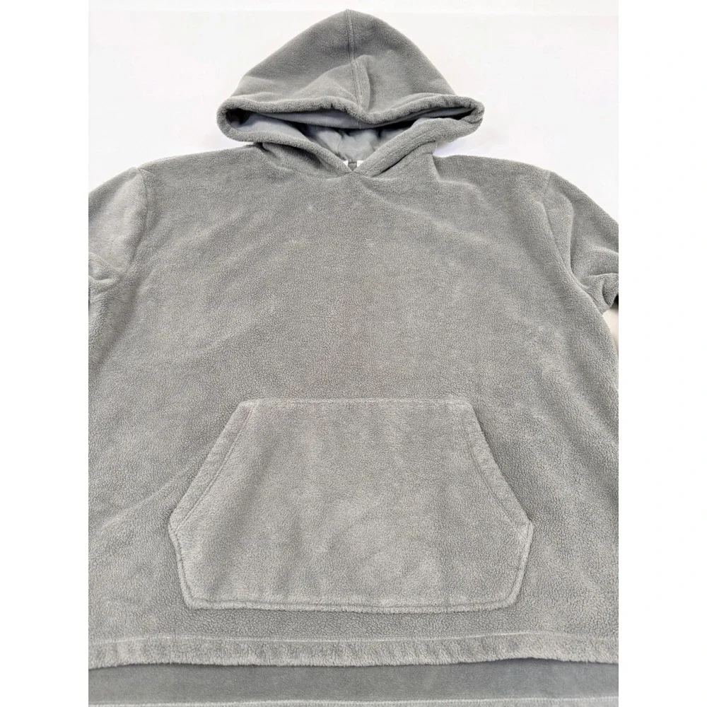 Gap Kids Fleece Hoodie Pullover Kangaroo Pocket‎ Size L (10) Dark Grey Soft